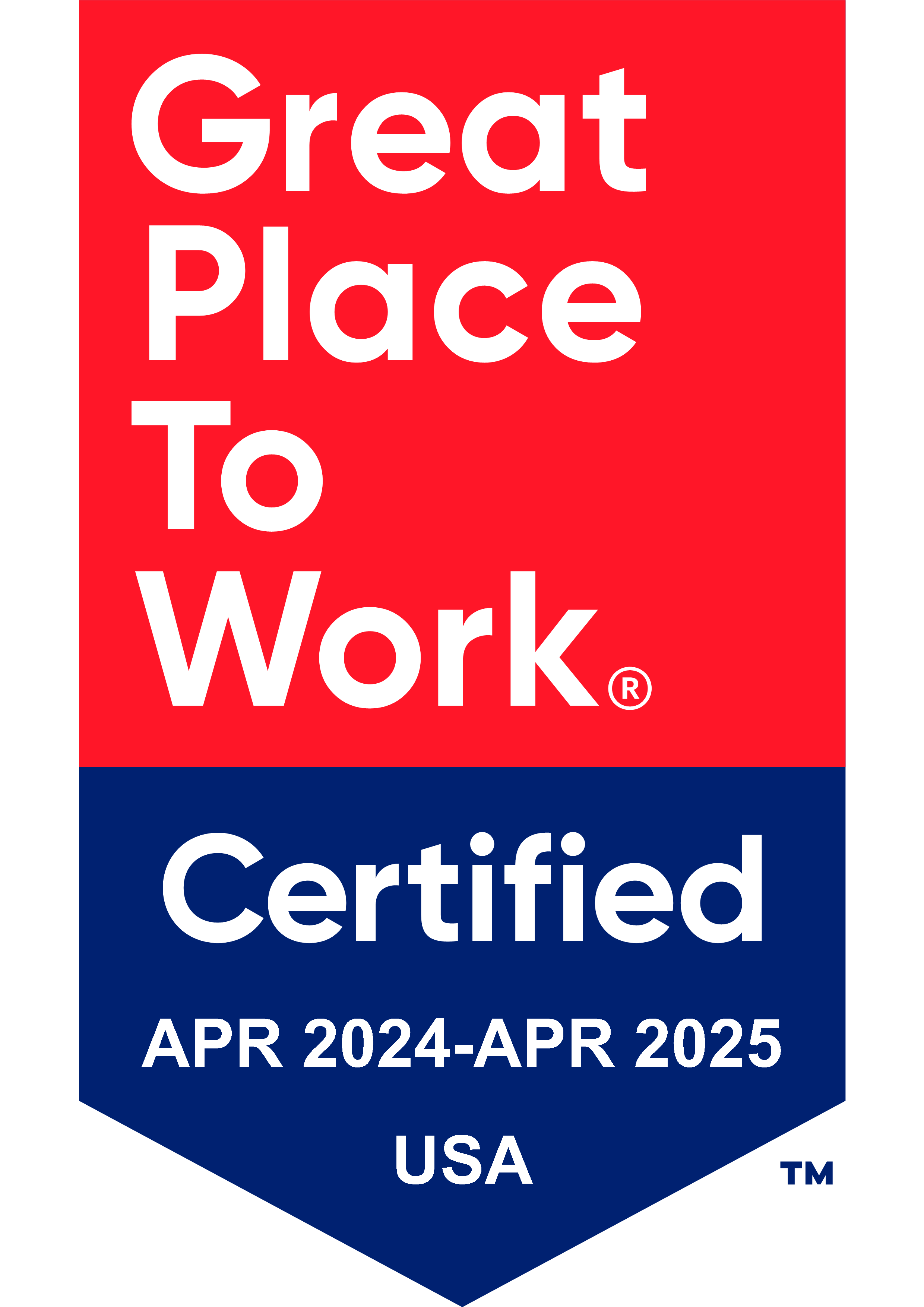 Great Place To Work Certified 2024